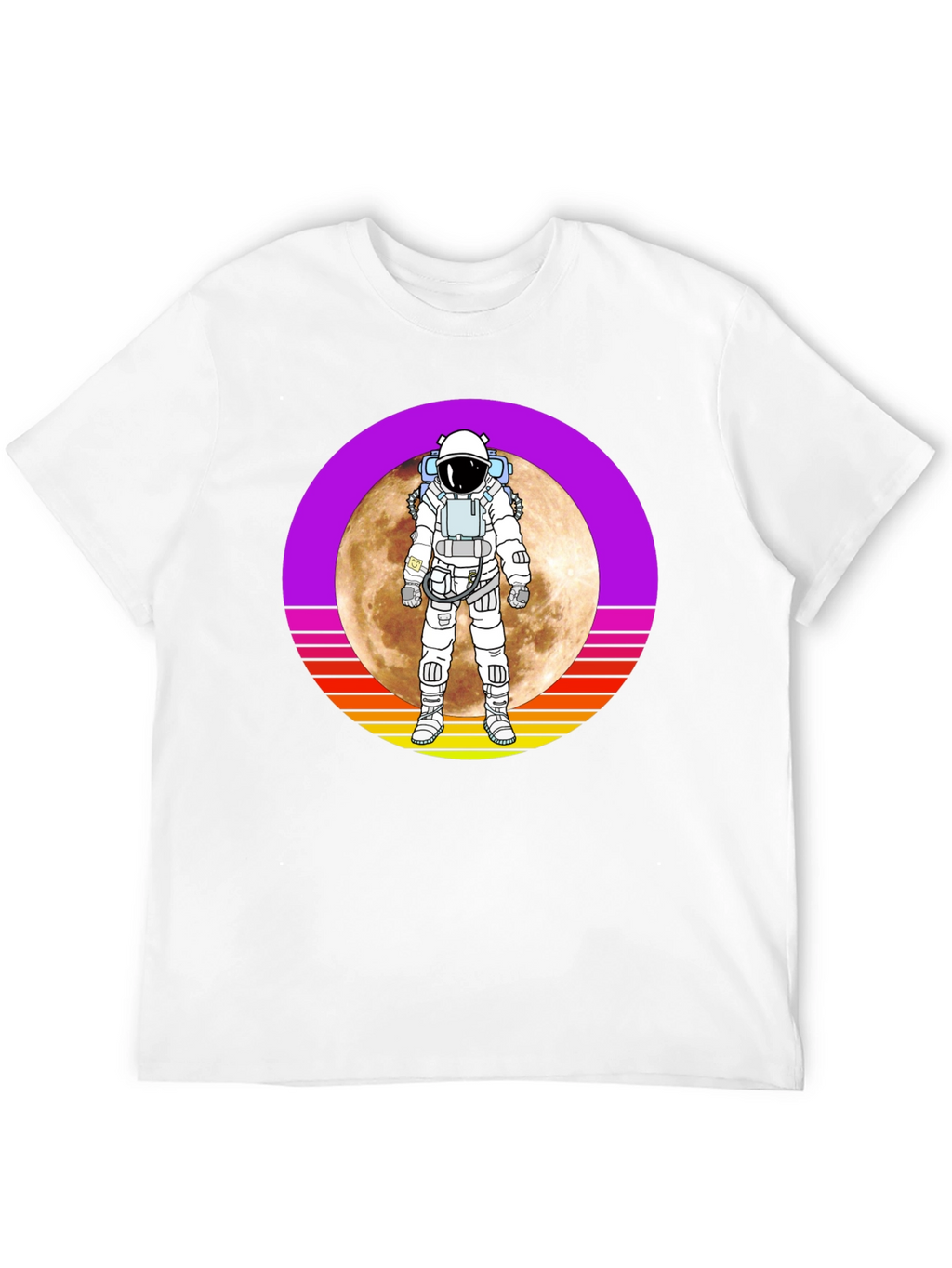 Astronaut Moon Retro Graphic T-Shirt