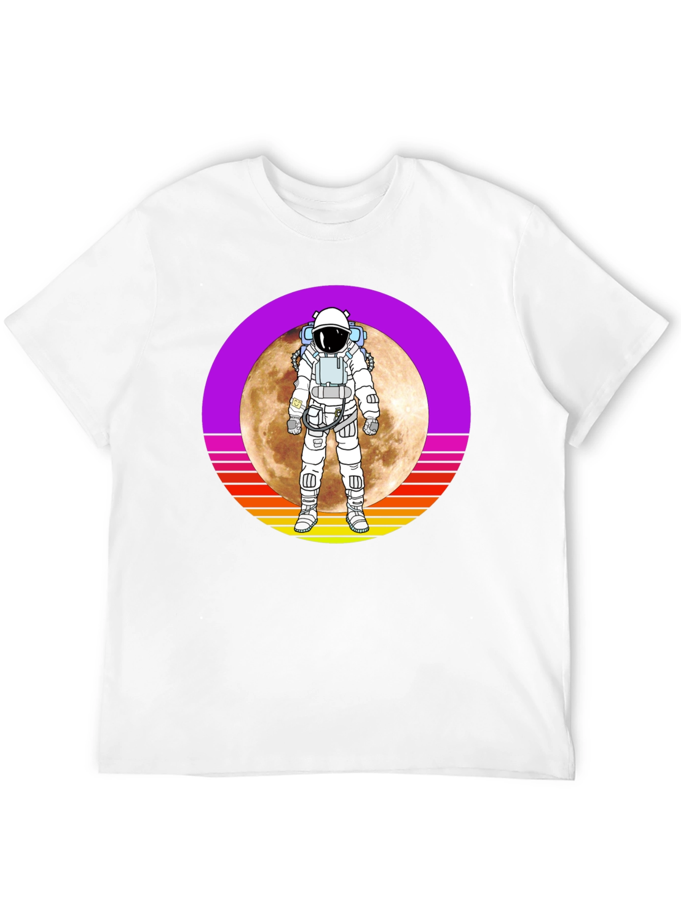 Astronaut Moon Retro Graphic T-Shirt