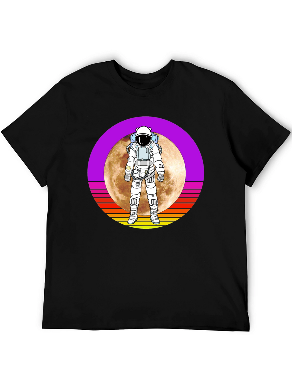 Astronaut Moon Retro Graphic T-Shirt