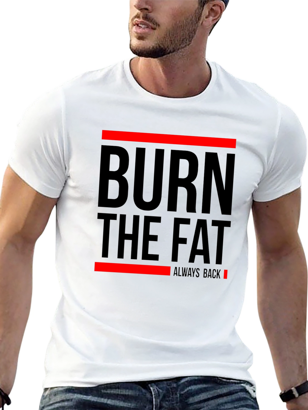 Burn The Fat Mens Graphic T-Shirt