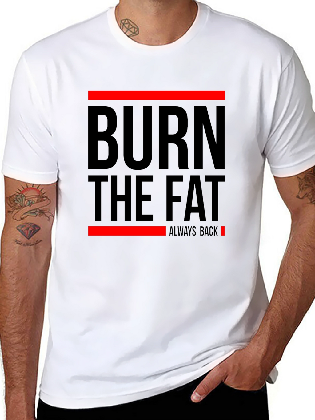 Burn The Fat Mens Graphic T-Shirt