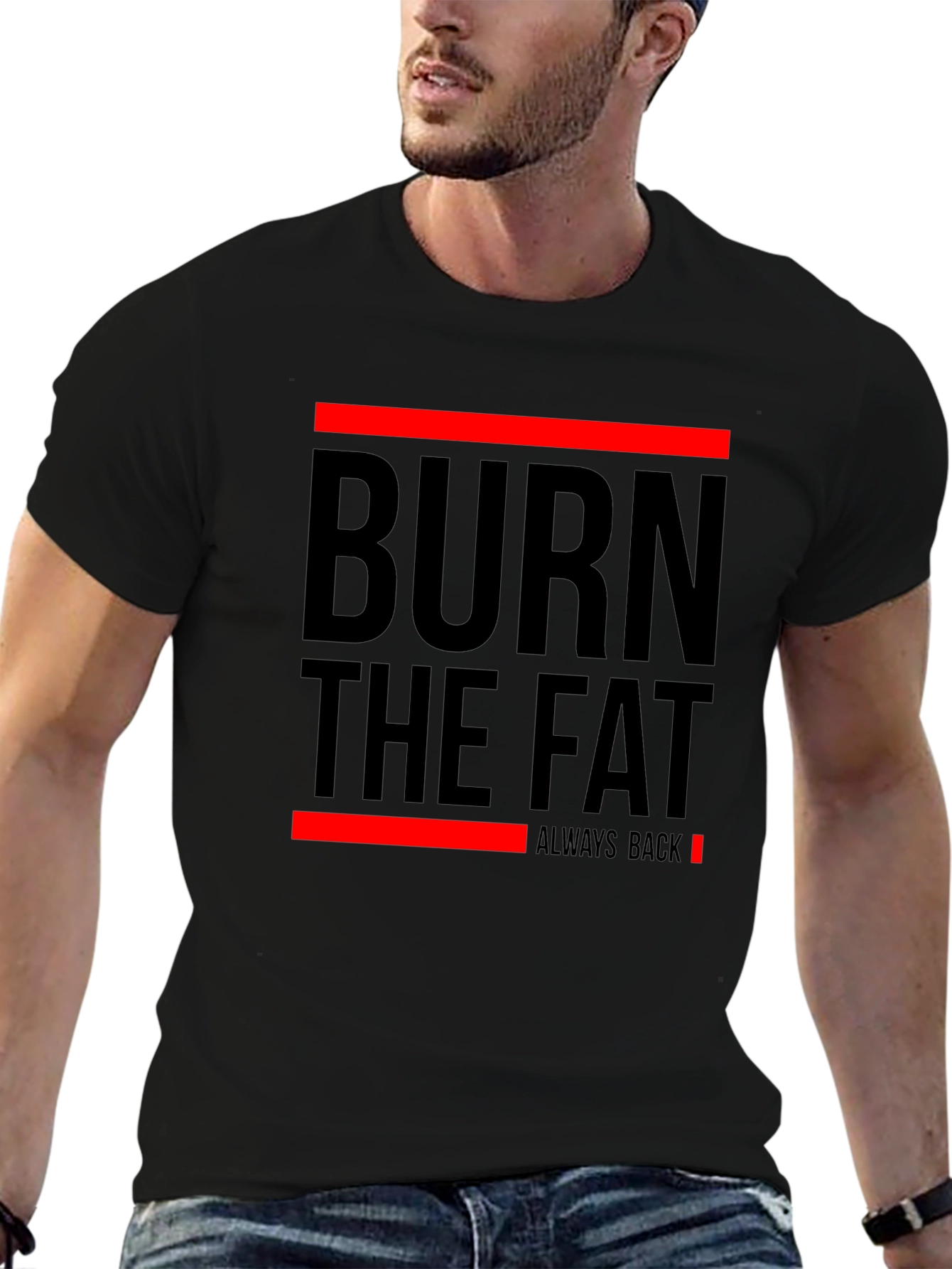 Burn The Fat Mens Graphic T-Shirt