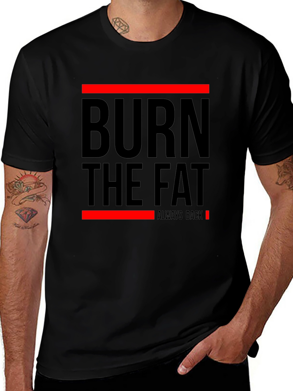 Burn The Fat Mens Graphic T-Shirt
