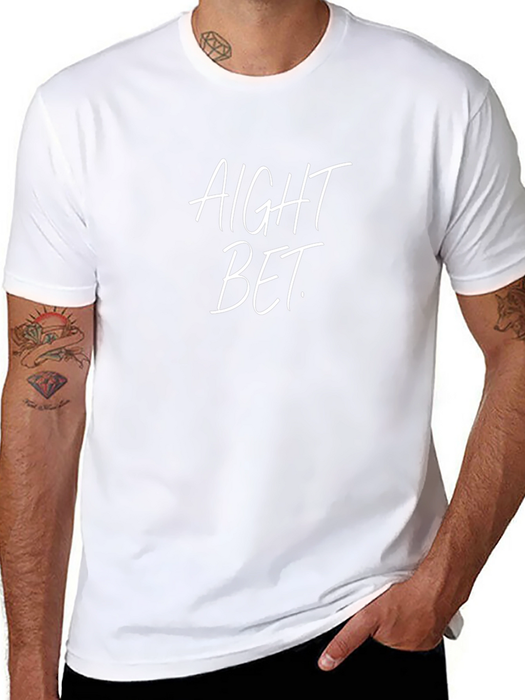 Aight Bet Black Graphic Tee