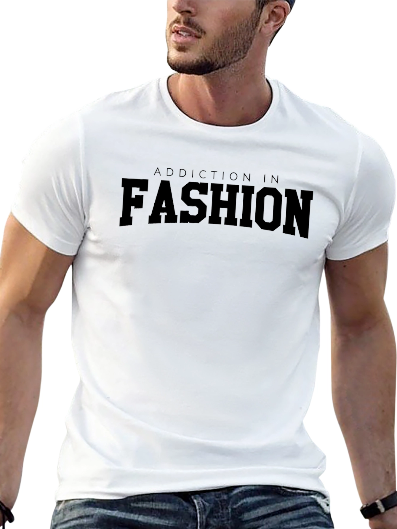 Addiction In Fashion Black Graphic Tee