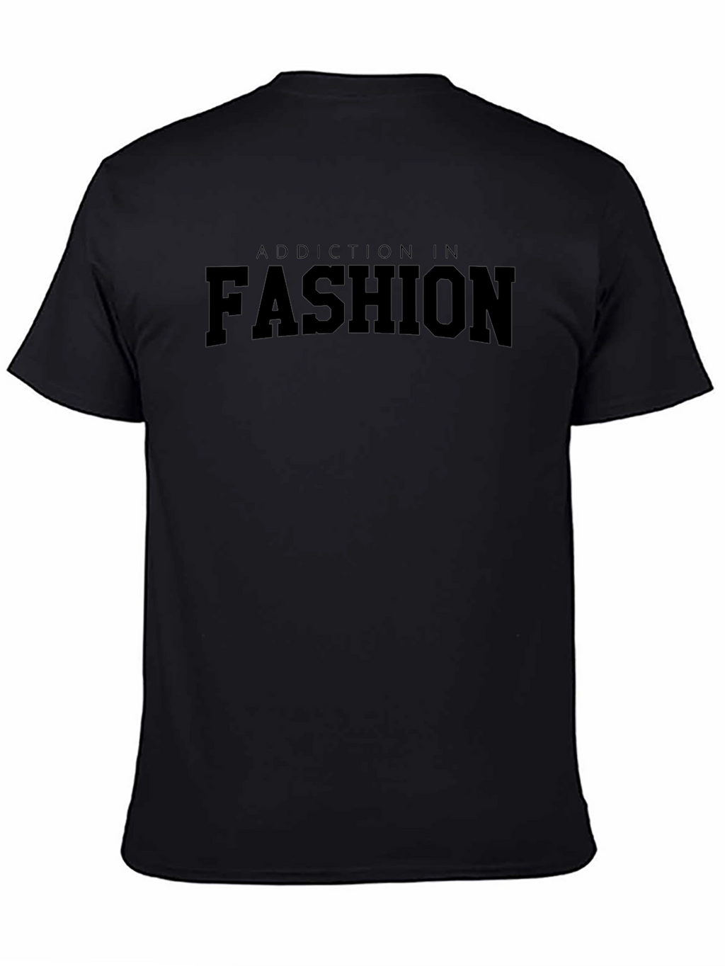 Addiction In Fashion Black Graphic Tee