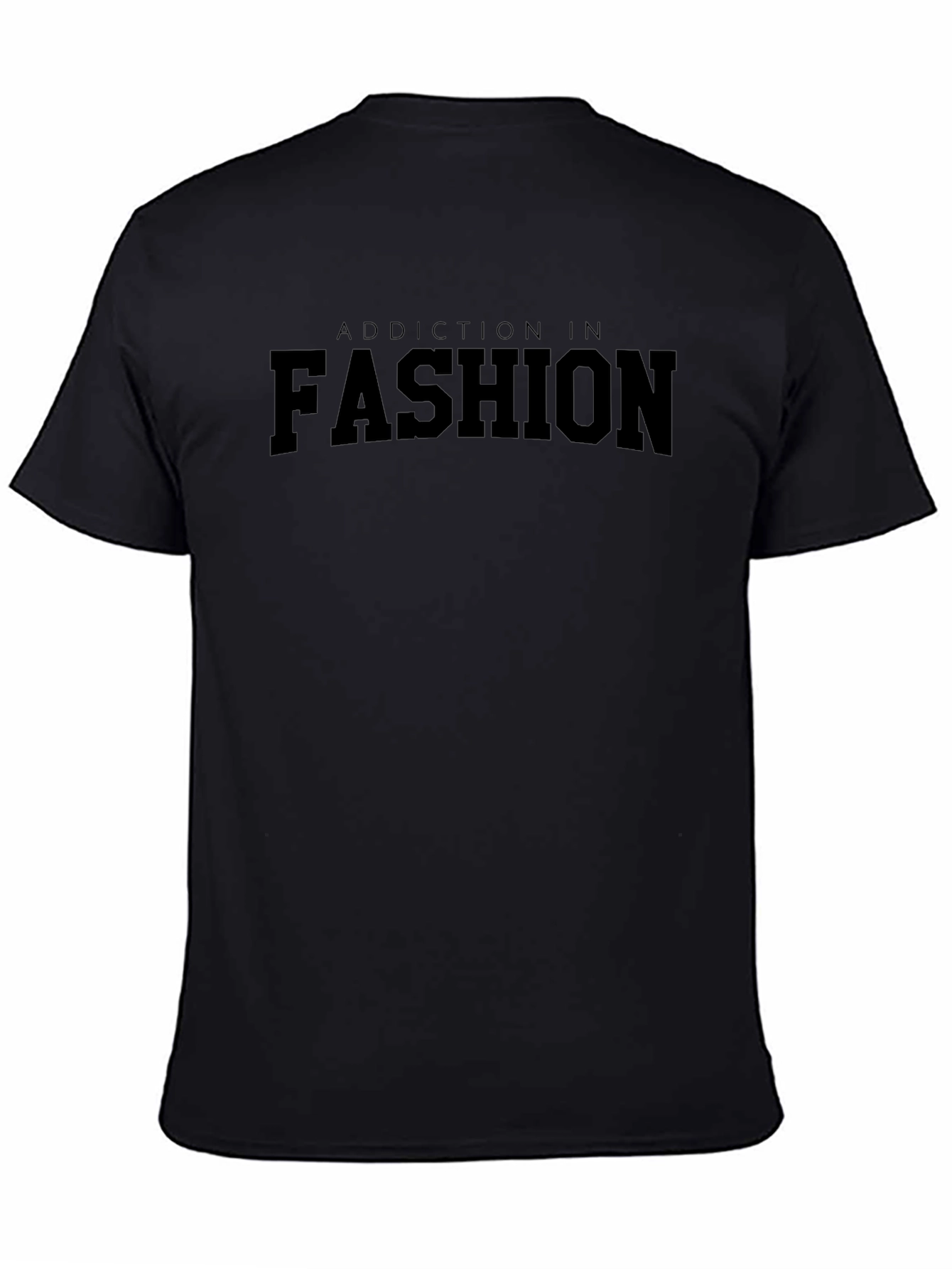 Addiction In Fashion Black Graphic Tee