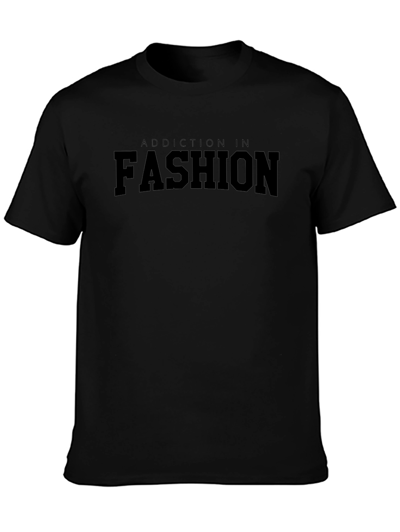 Addiction In Fashion Black Graphic Tee