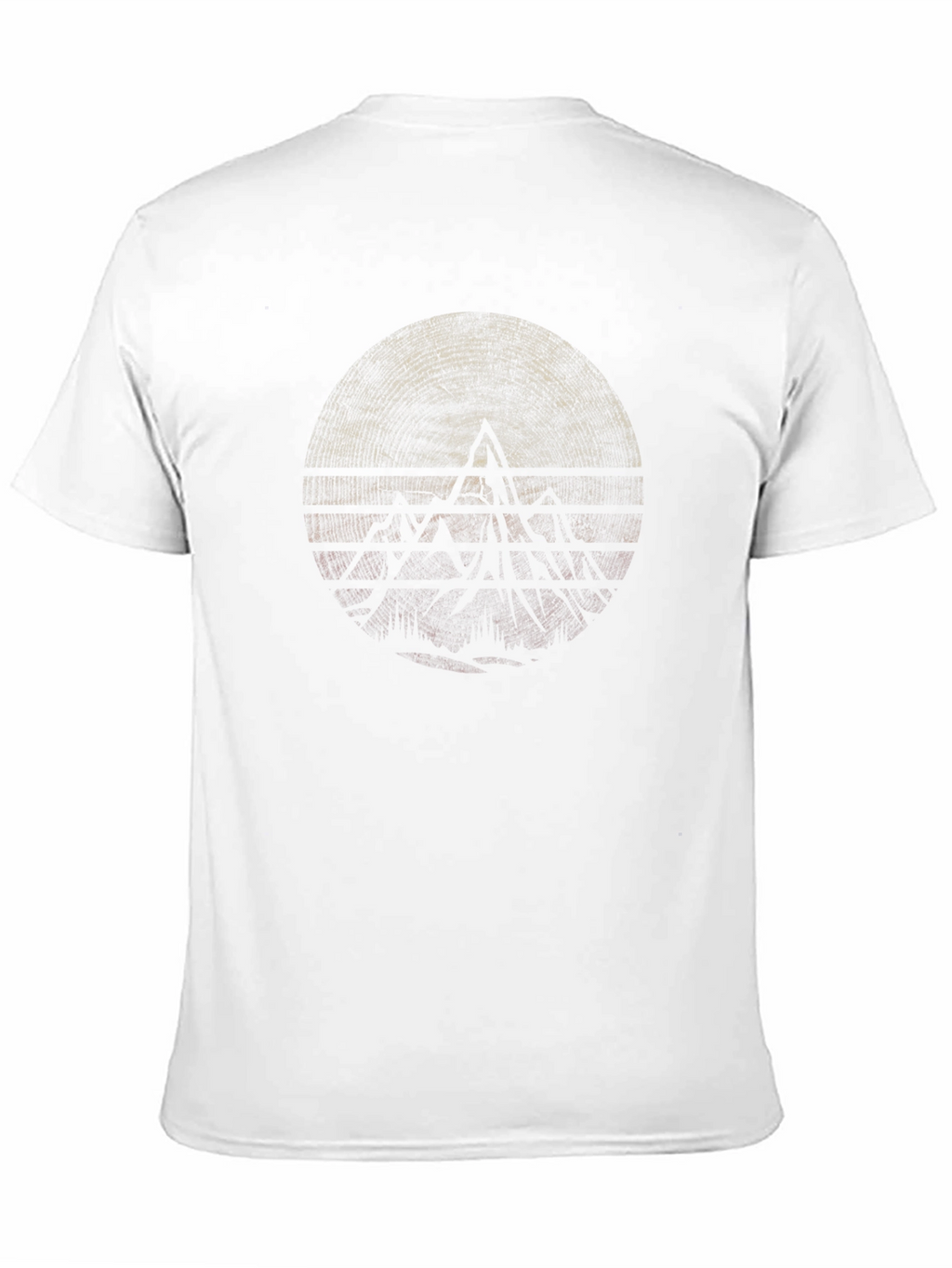 Abstract Geometric Graphic Tee - Black