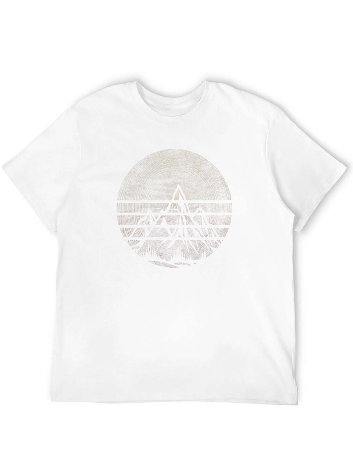 Abstract Geometric Graphic Tee - Black