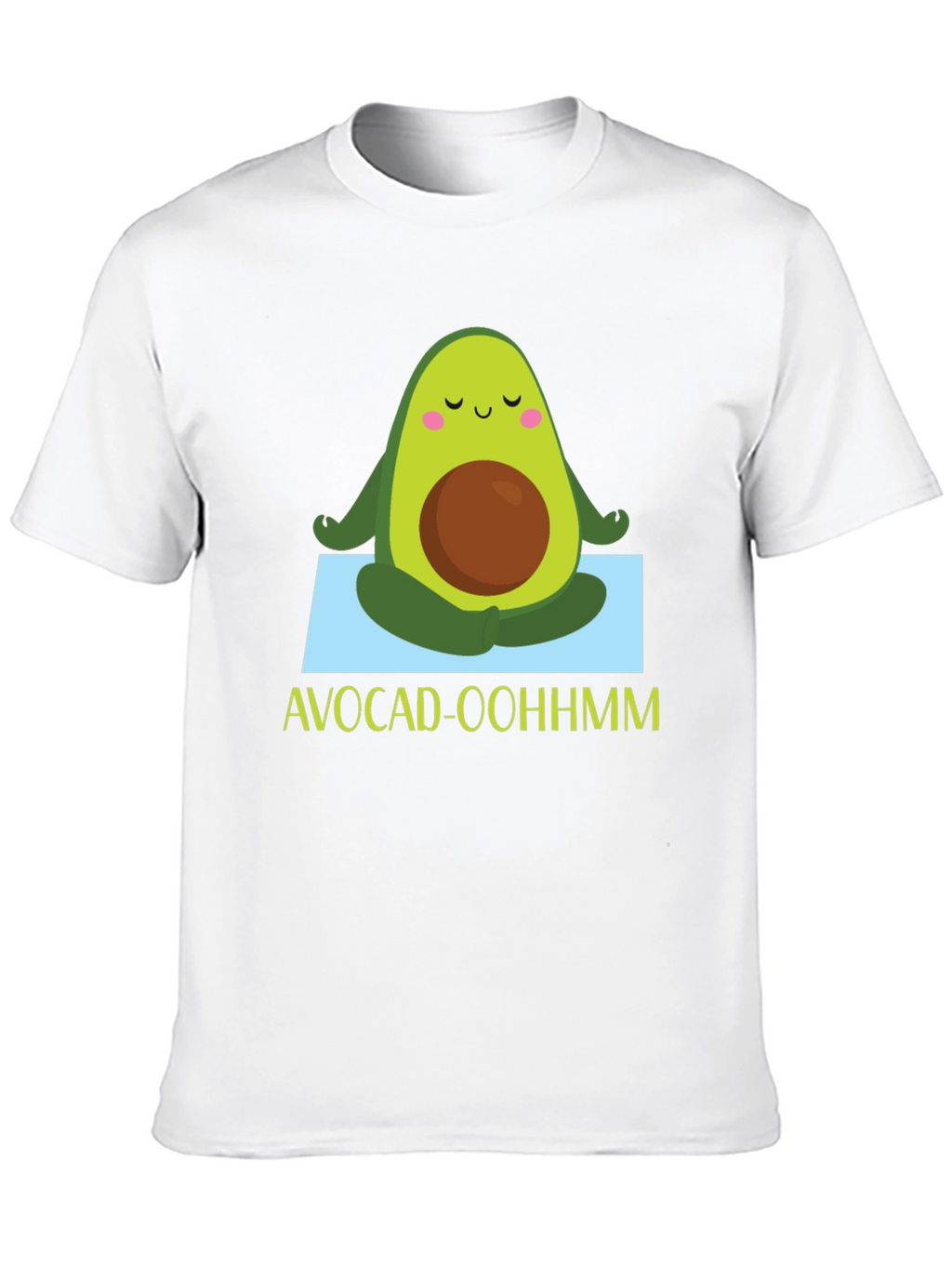 Avocado Yoga T-Shirt -  Avocad-Oohhmm Black Tee