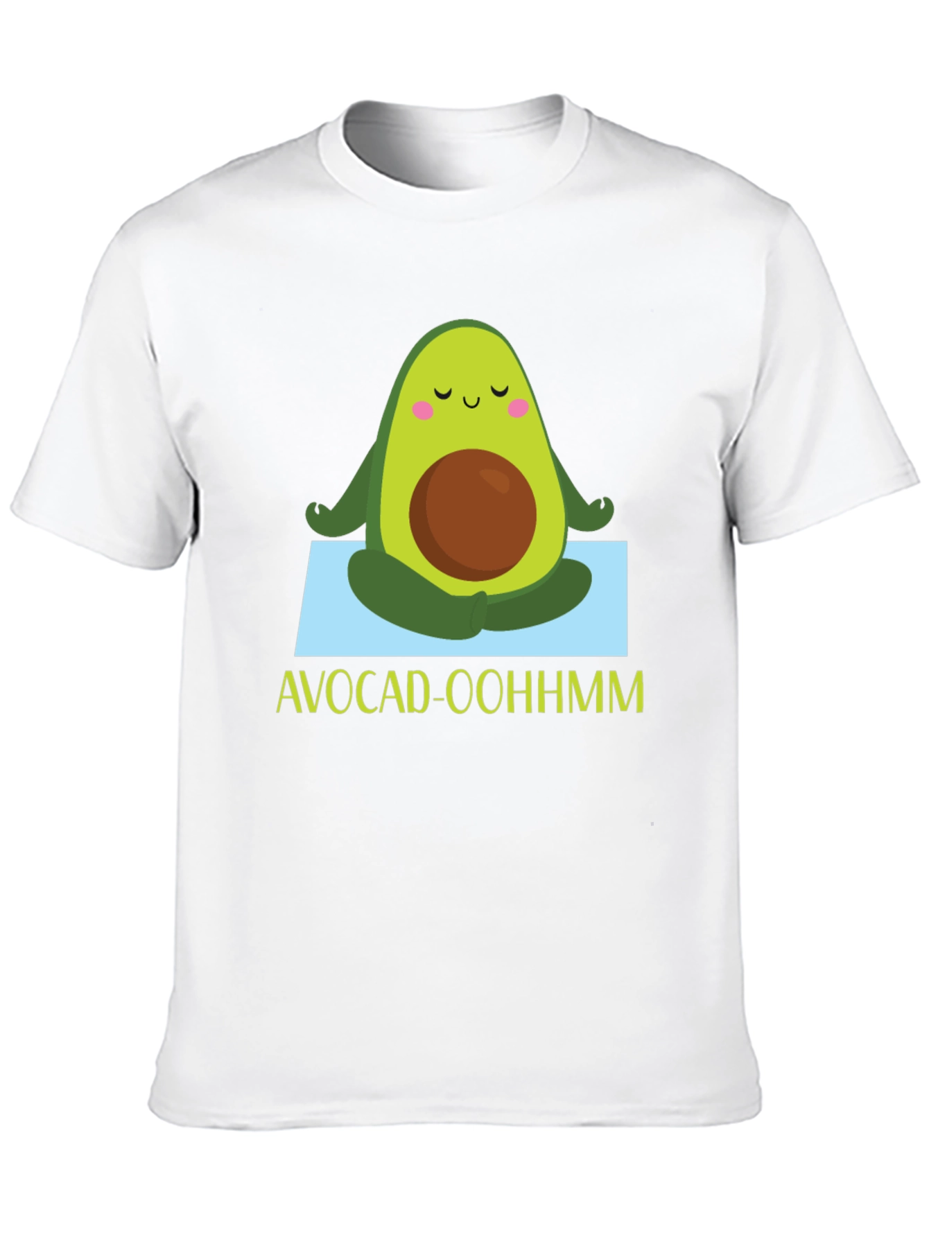 Avocado Yoga T-Shirt -  Avocad-Oohhmm Black Tee