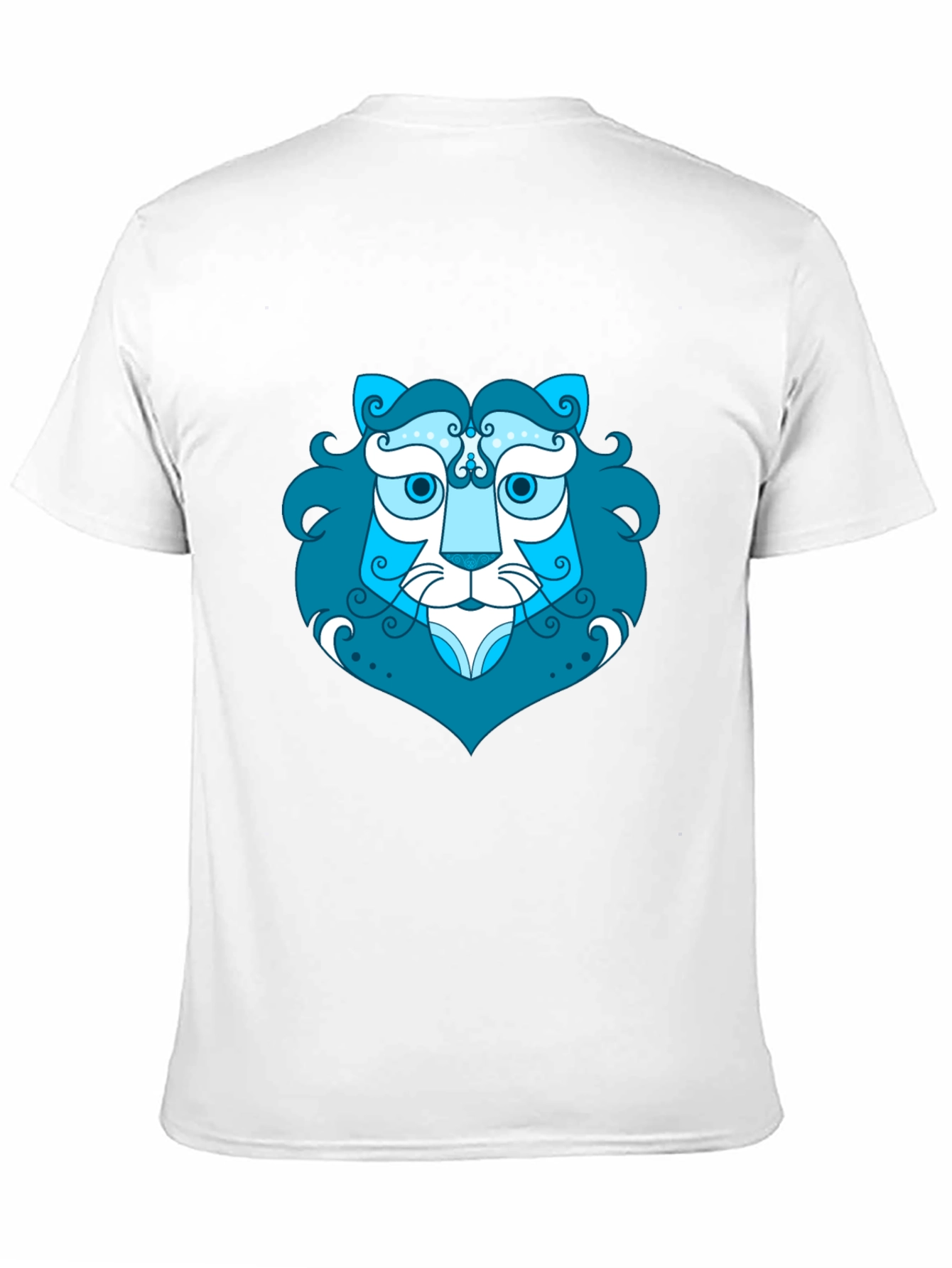 Blue Lion Graphic Tee - Stylish Mens Black T-Shirt