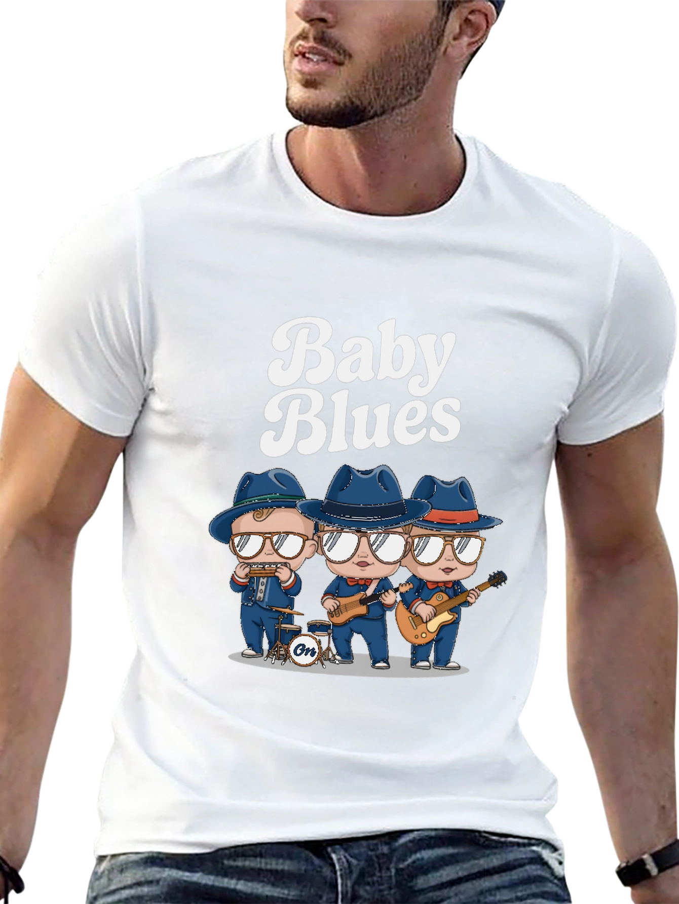 Baby Blues Band Tee - Cool Black T-Shirt
