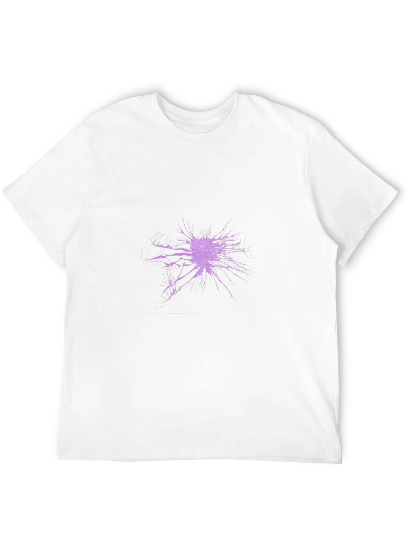 Abstract Splatter Graphic Black T-Shirt