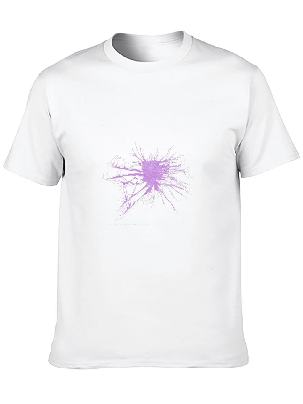 Abstract Splatter Graphic Black T-Shirt