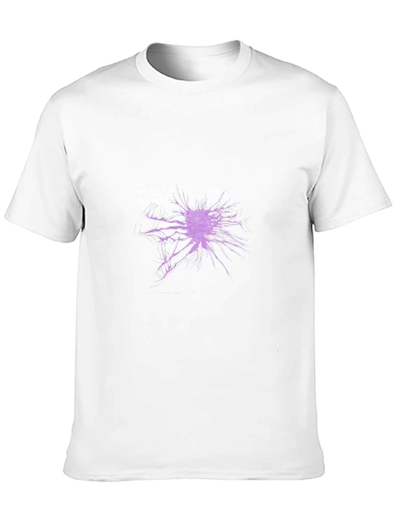 Abstract Splatter Graphic Black T-Shirt