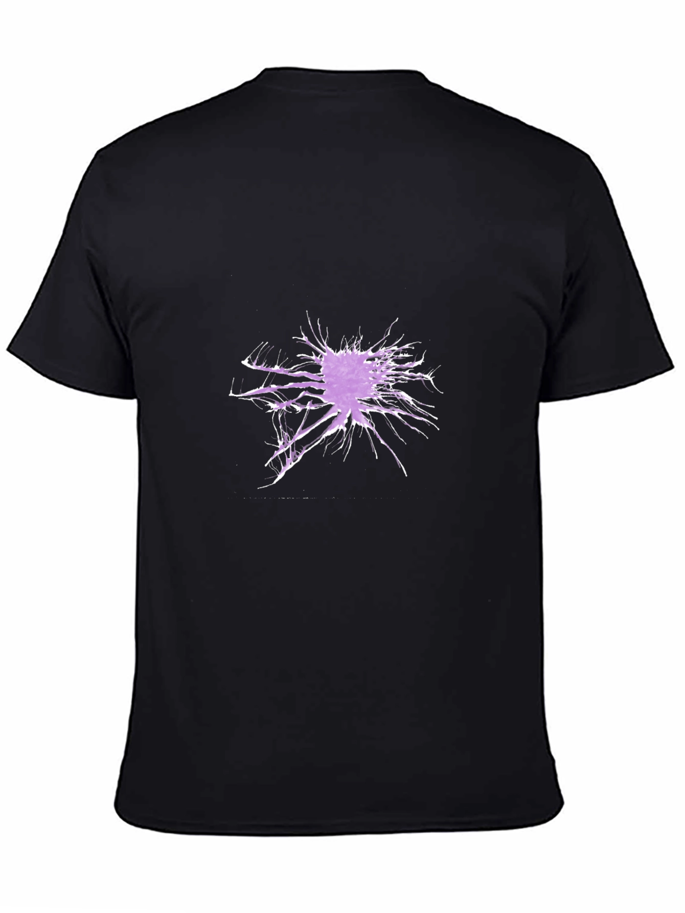Abstract Splatter Graphic Black T-Shirt