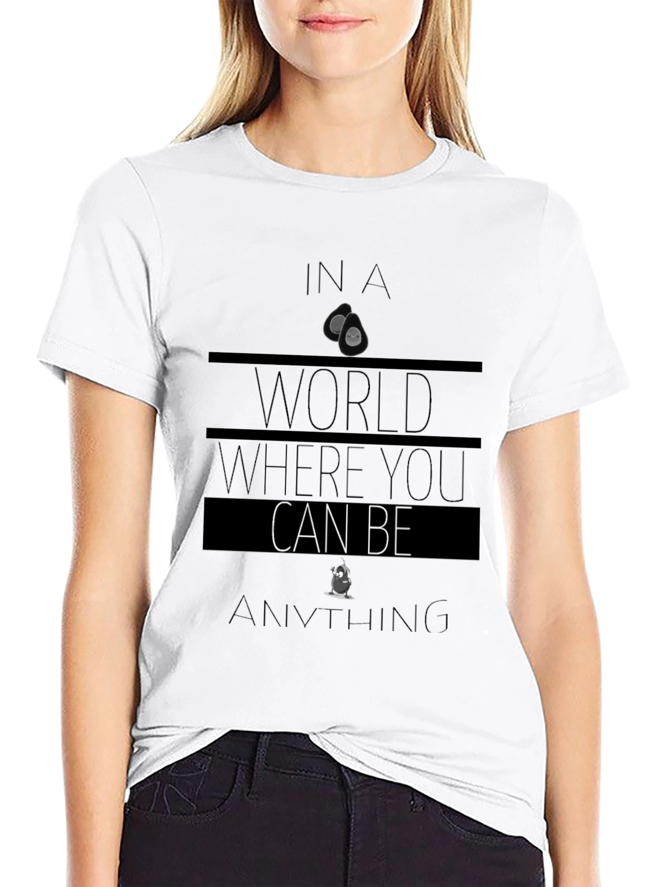 Avocado Be Anything Graphic Tee - Black