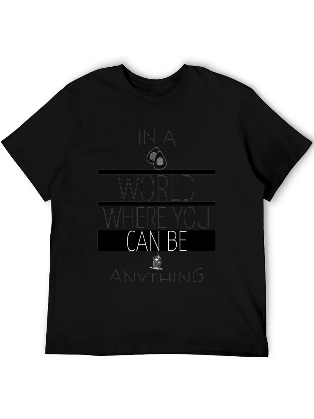 Avocado Be Anything Graphic Tee - Black