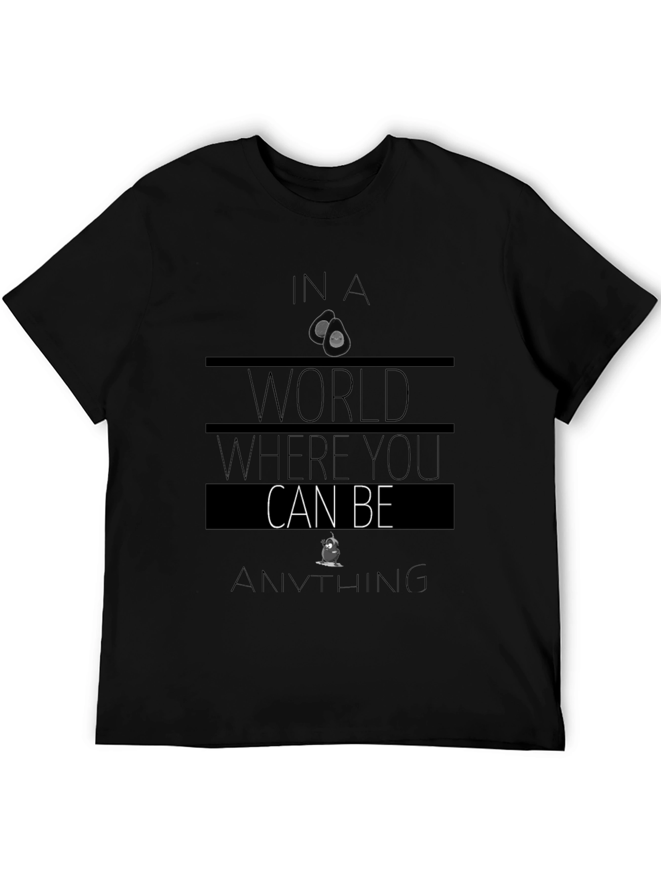 Avocado Be Anything Graphic Tee - Black