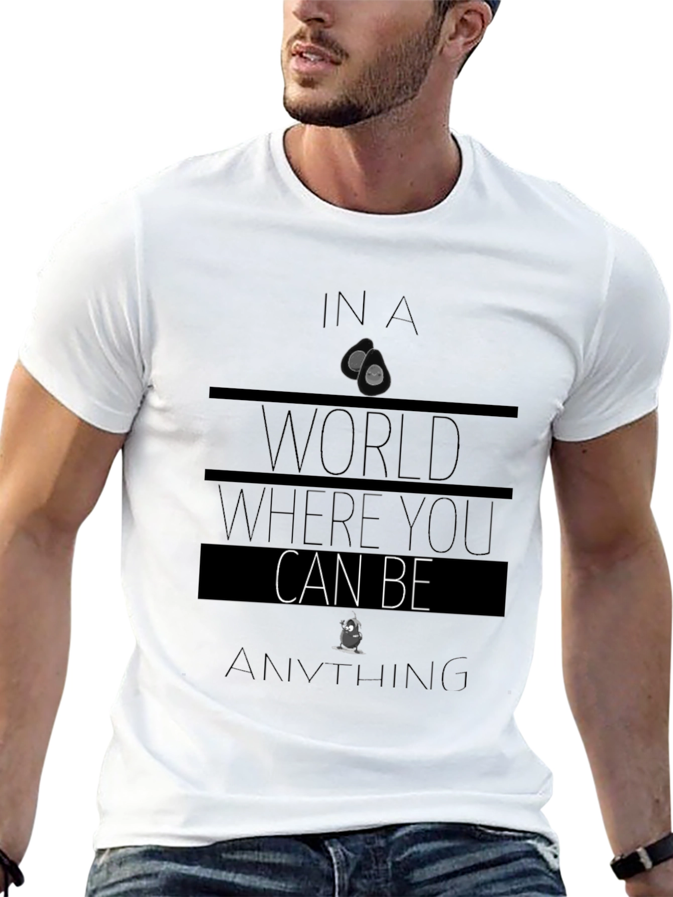Avocado Be Anything Graphic Tee - Black