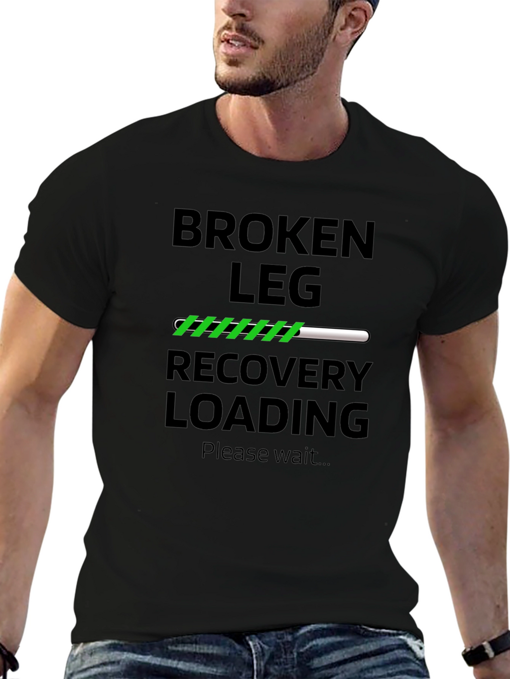 Broken Leg Recovery Loading T-Shirt