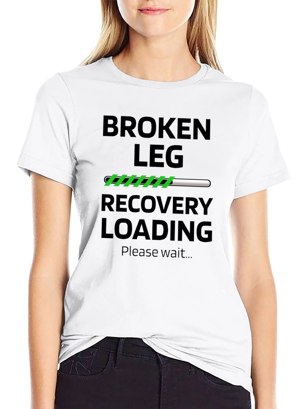 Broken Leg Recovery Loading T-Shirt