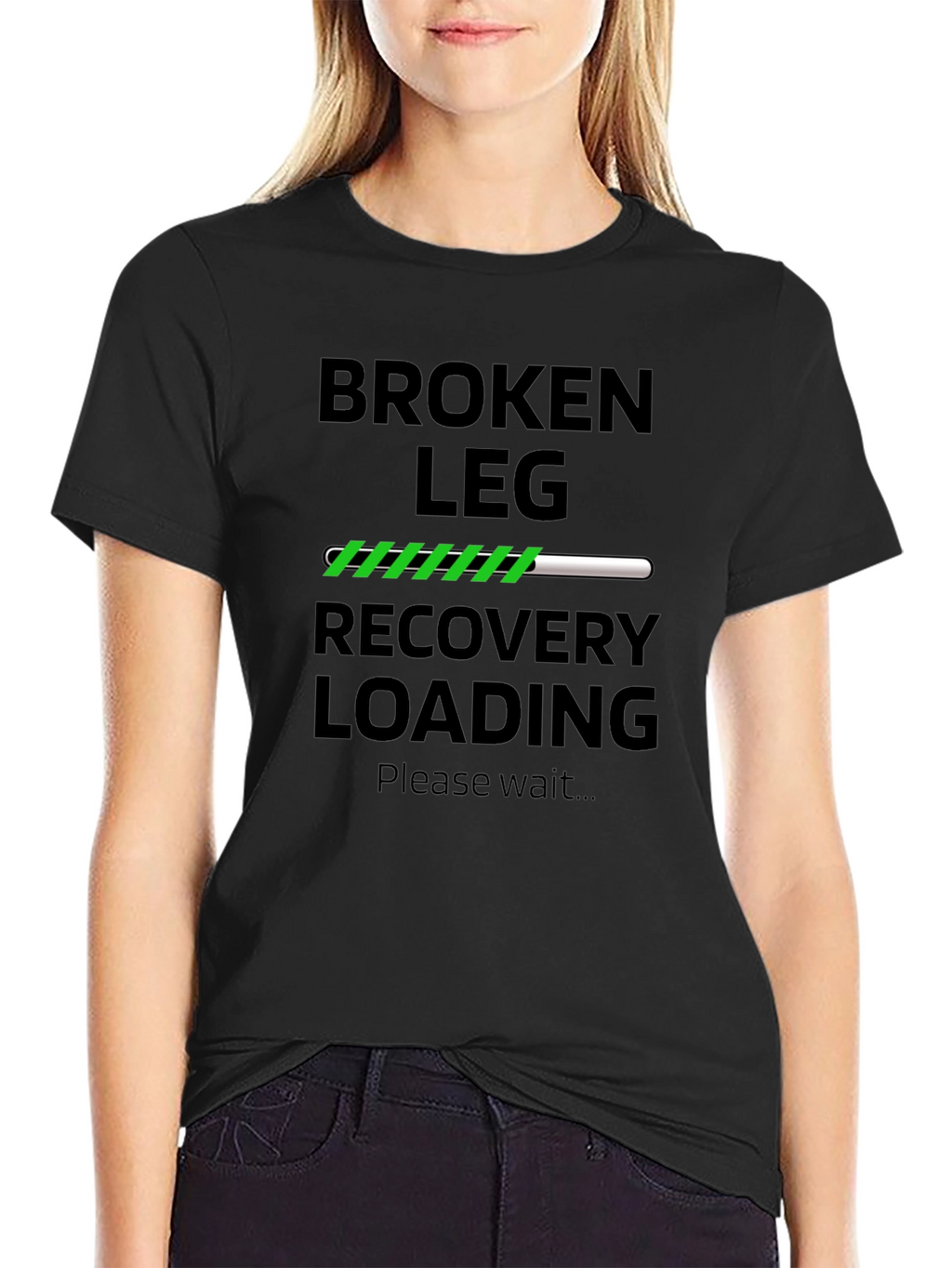 Broken Leg Recovery Loading T-Shirt