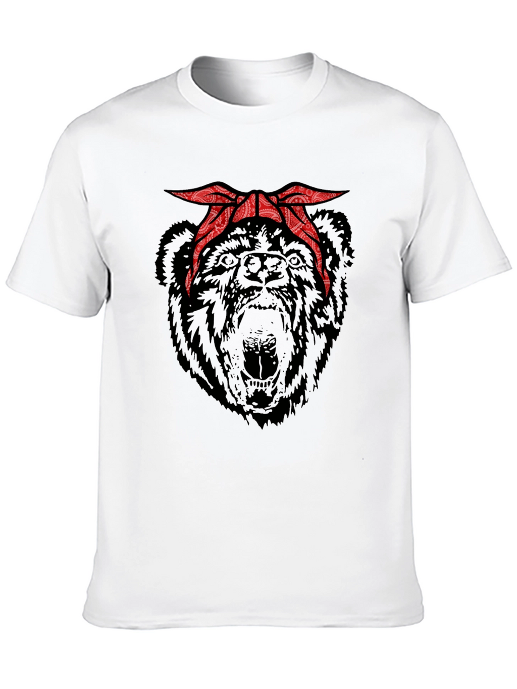 Bear Bandana Graphic T-Shirt
