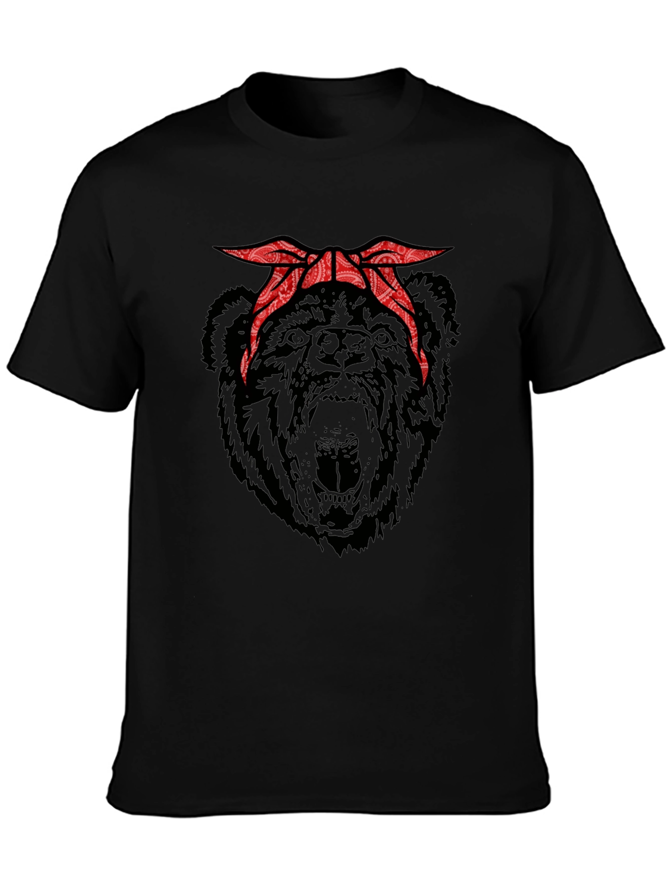 Bear Bandana Graphic T-Shirt