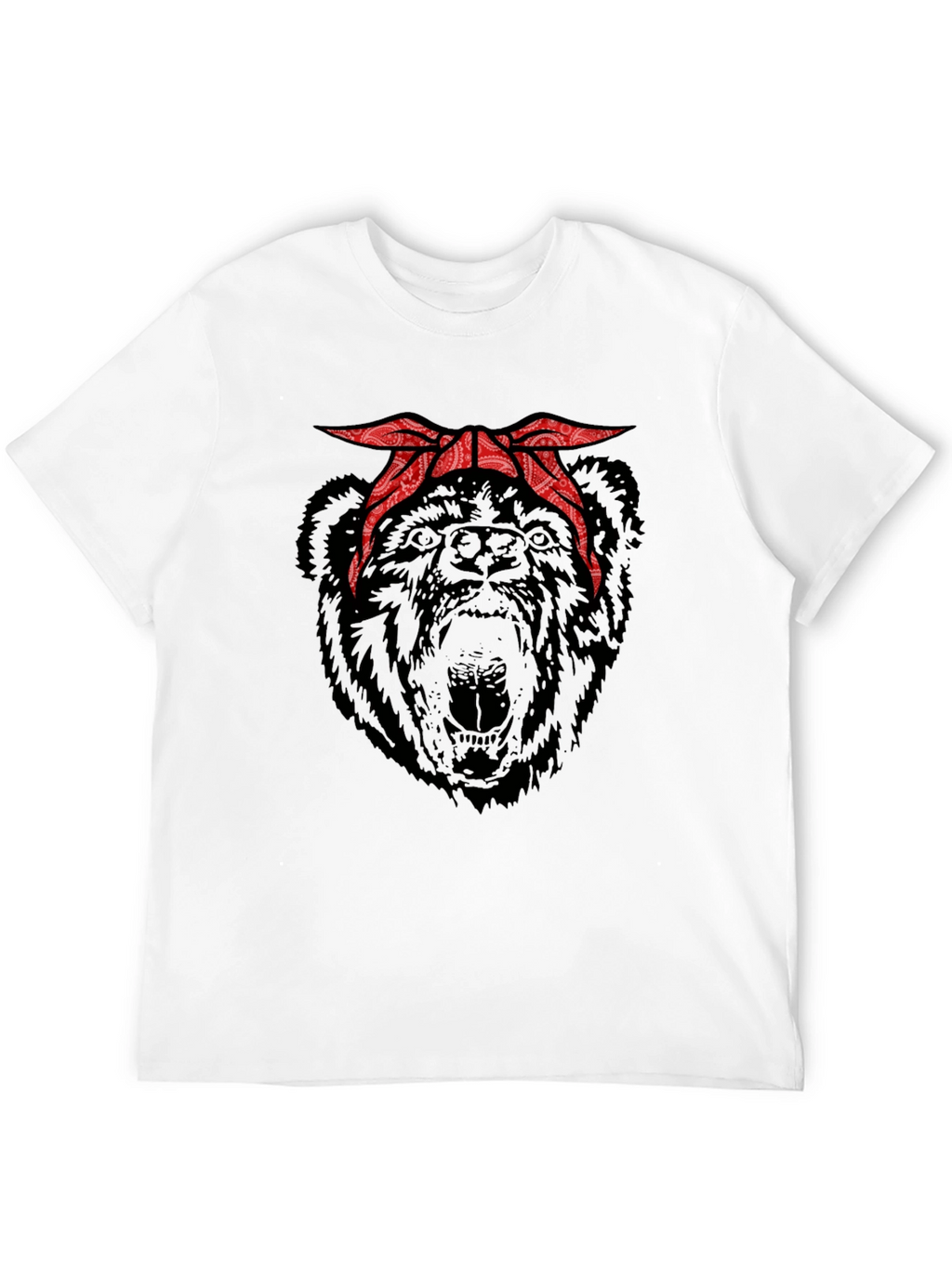 Bear Bandana Graphic T-Shirt