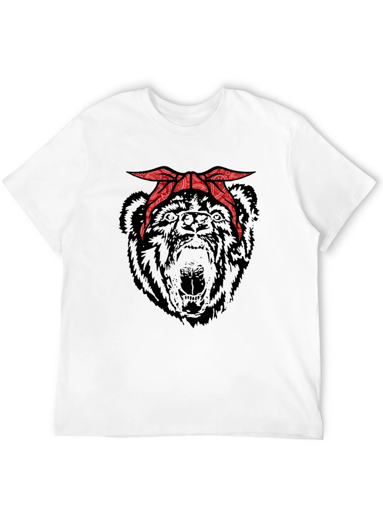 Bear Bandana Graphic T-Shirt