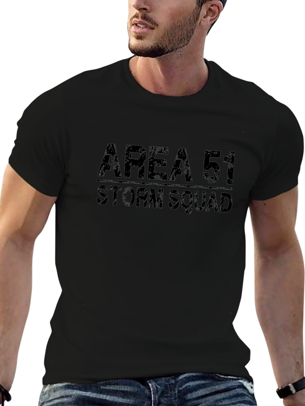 Area 51 Storm Squad Black T-Shirt