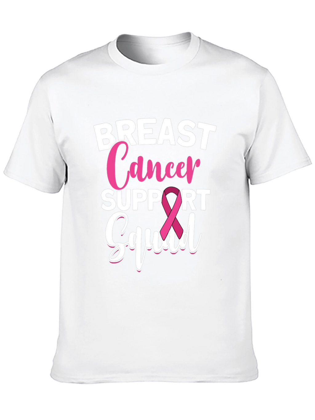 Breast Cancer Support Squad Black T-Shirt