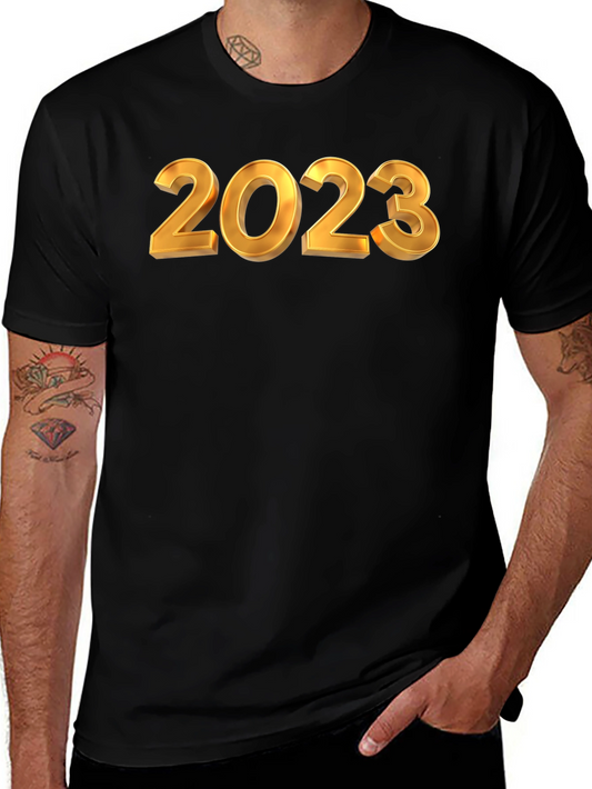 2023 New Year Graphic Tee - Black
