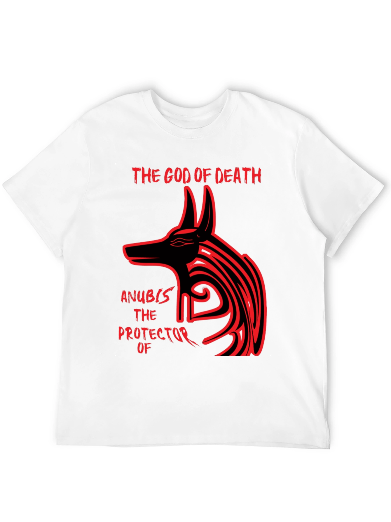 Anubis God of Death Black Graphic Tee