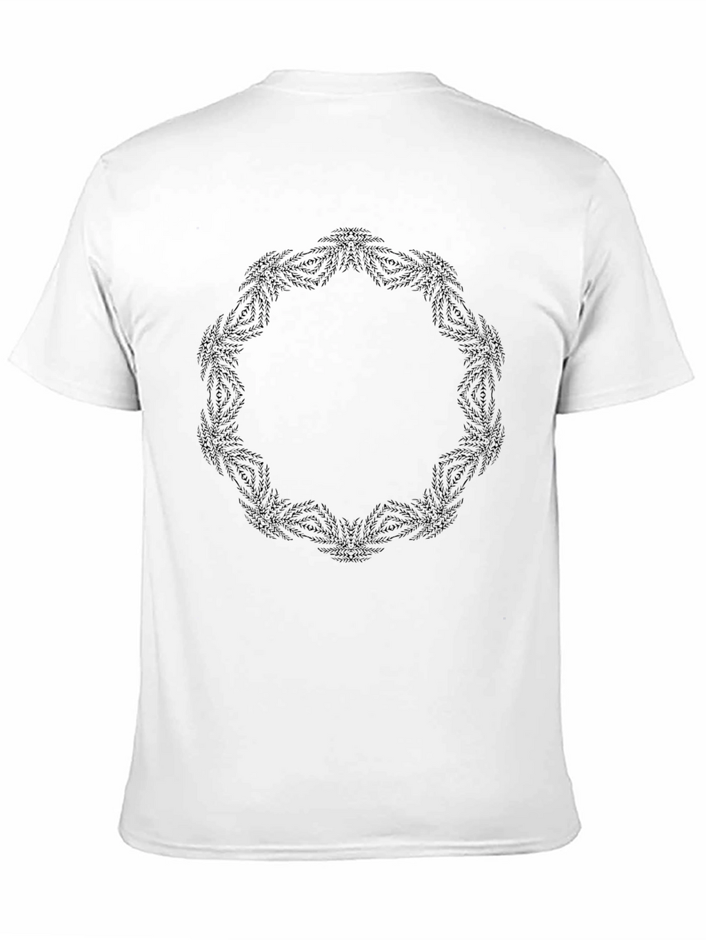 Abstract Pattern Black T-Shirt