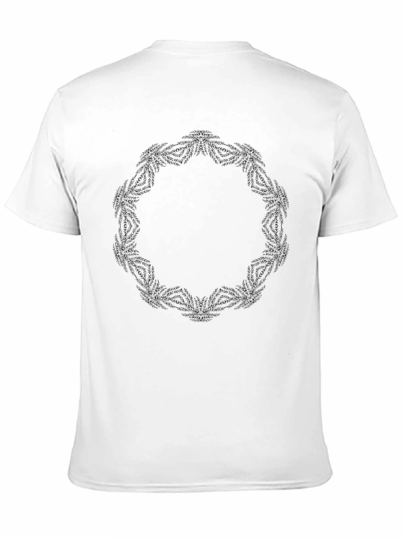 Abstract Pattern Black T-Shirt