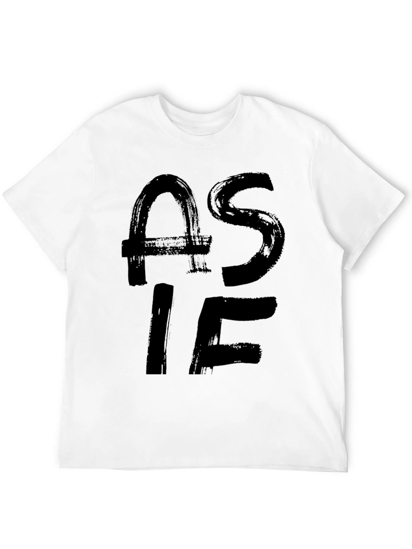 Black AS IF Graphic Tee - Trendy Casual Wear