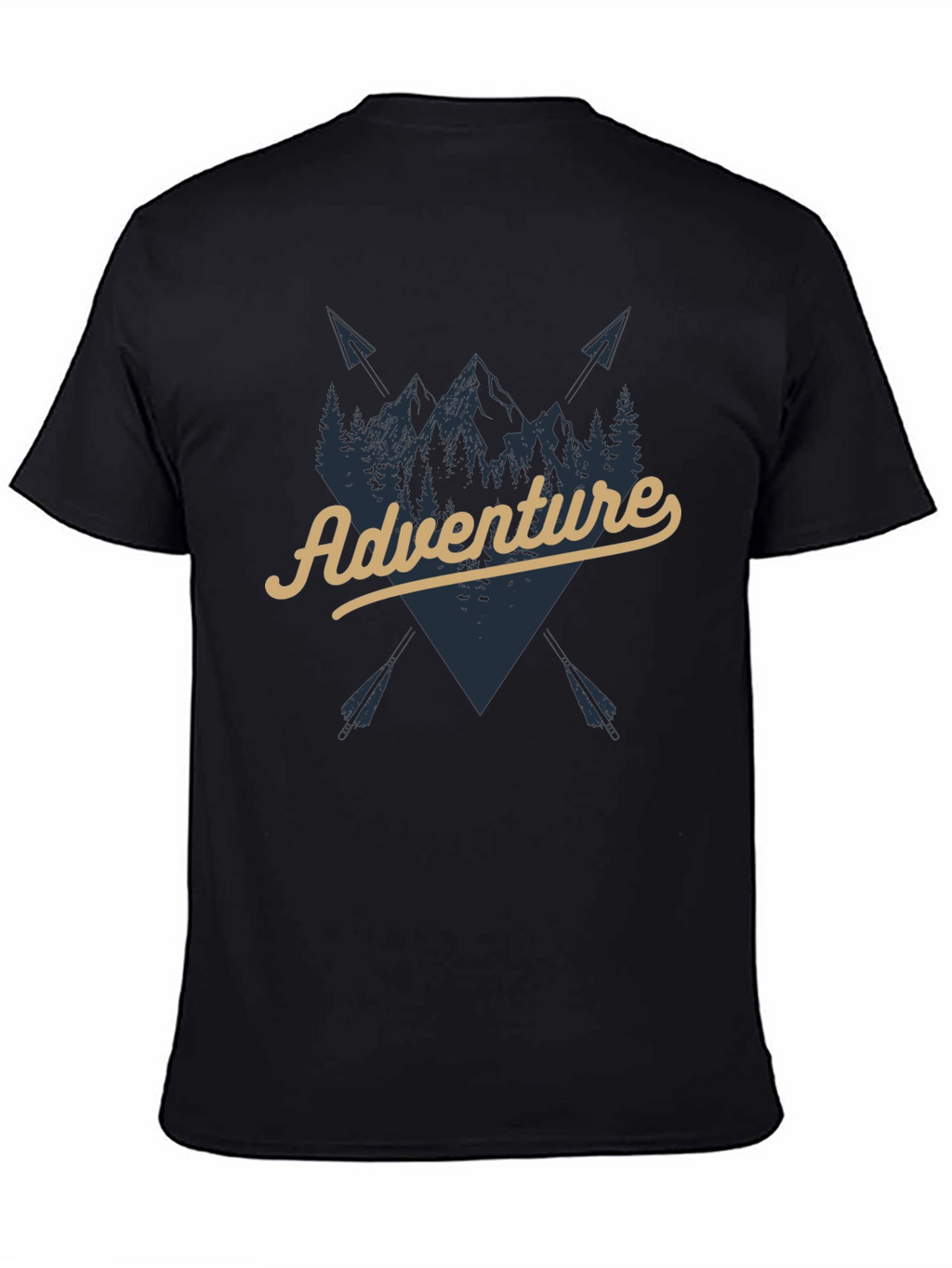 Adventure Awaits Graphic T-Shirt - Black