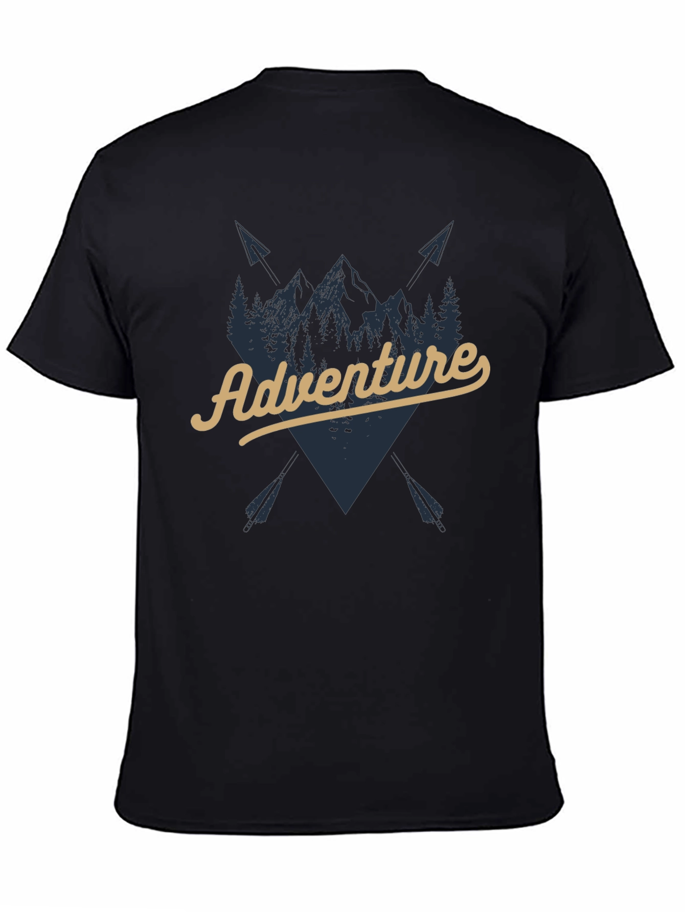 Adventure Awaits Graphic T-Shirt - Black