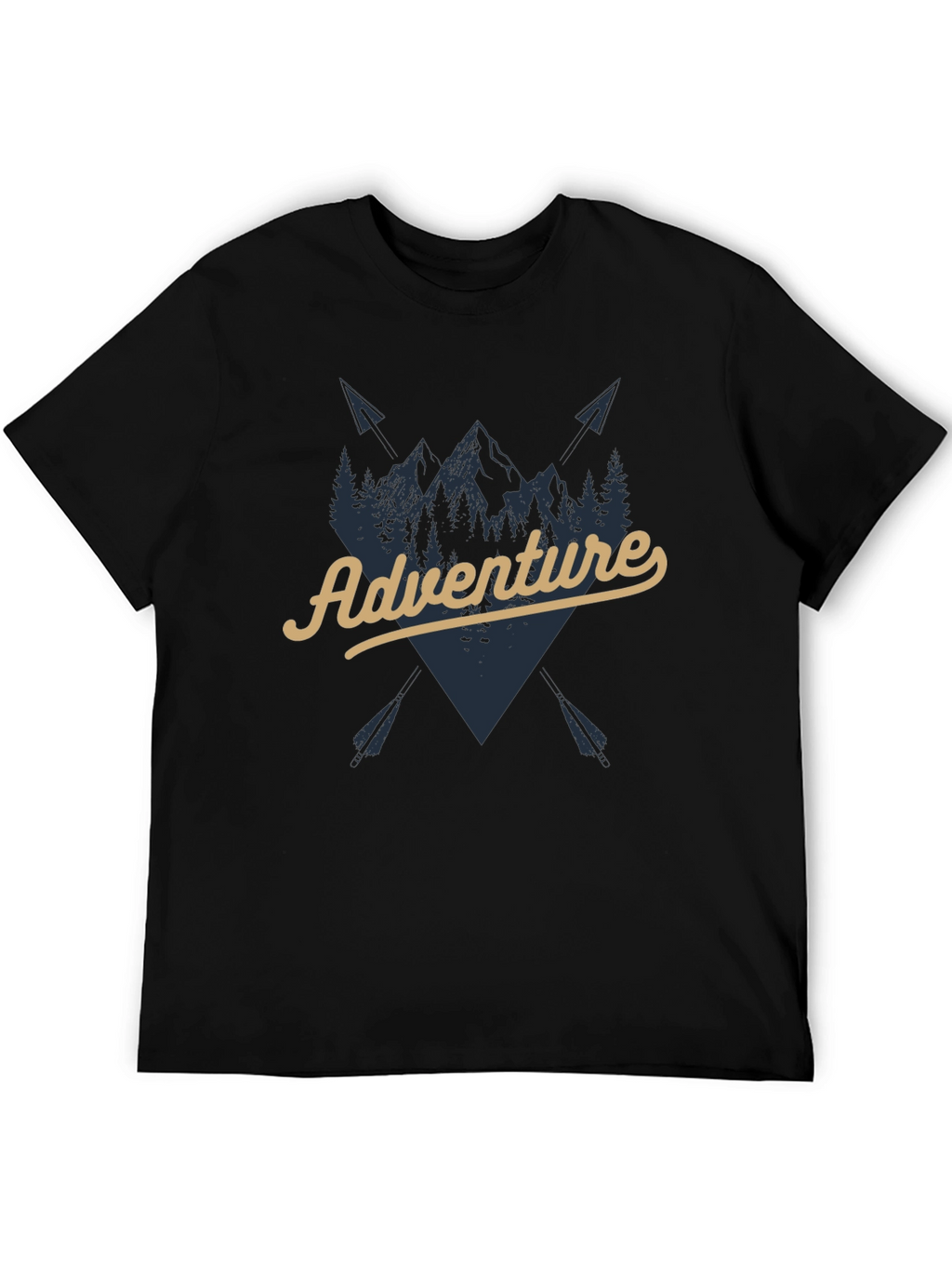 Adventure Awaits Graphic T-Shirt - Black