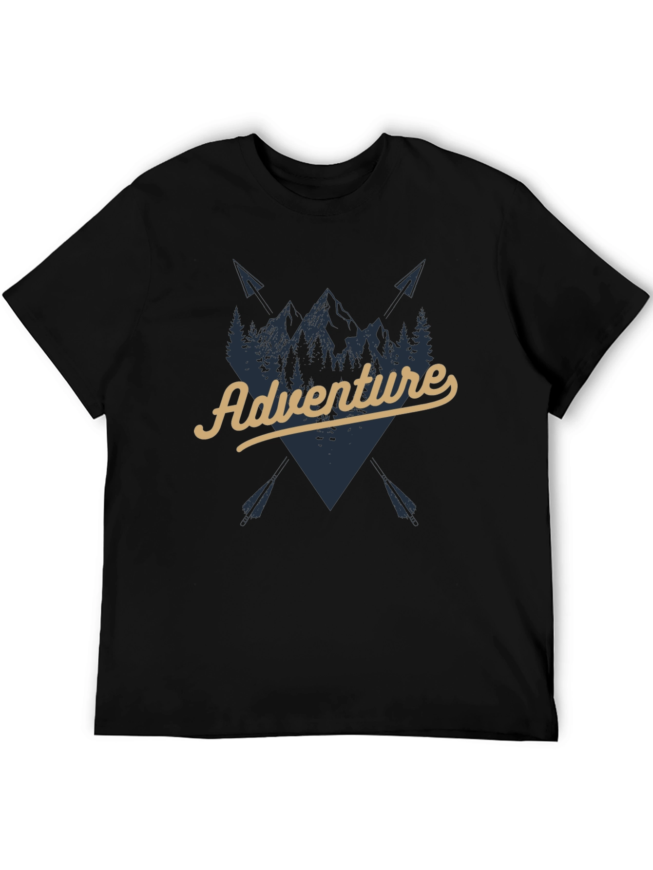 Adventure Awaits Graphic T-Shirt - Black