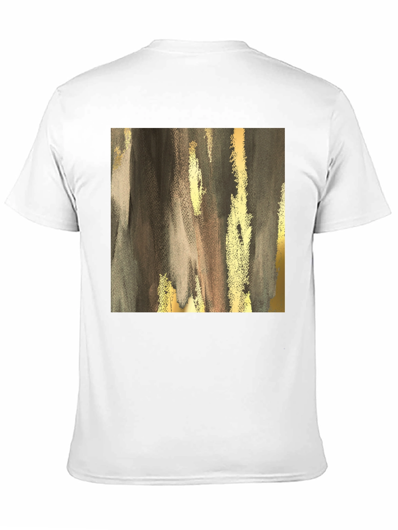 Abstract Gold & Gray Graphic Tee
