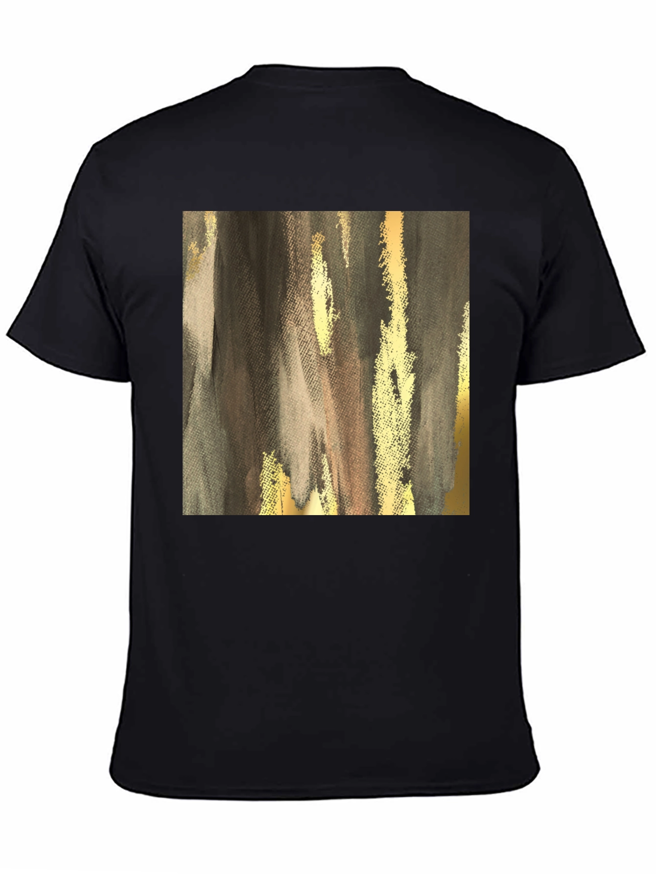 Abstract Gold & Gray Graphic Tee