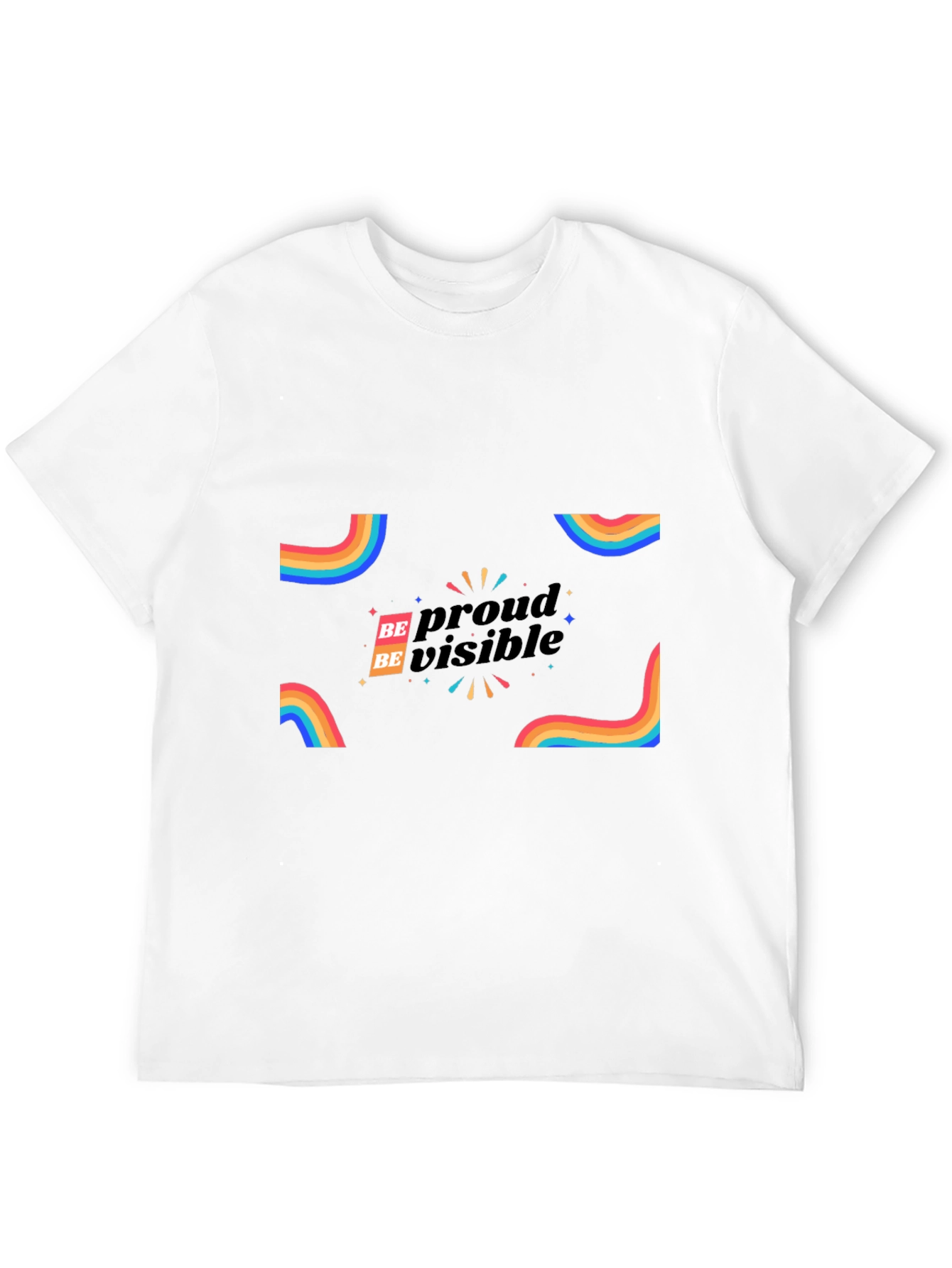 Be Proud Be Visible Graphic Tee - LGBTQ+ Pride