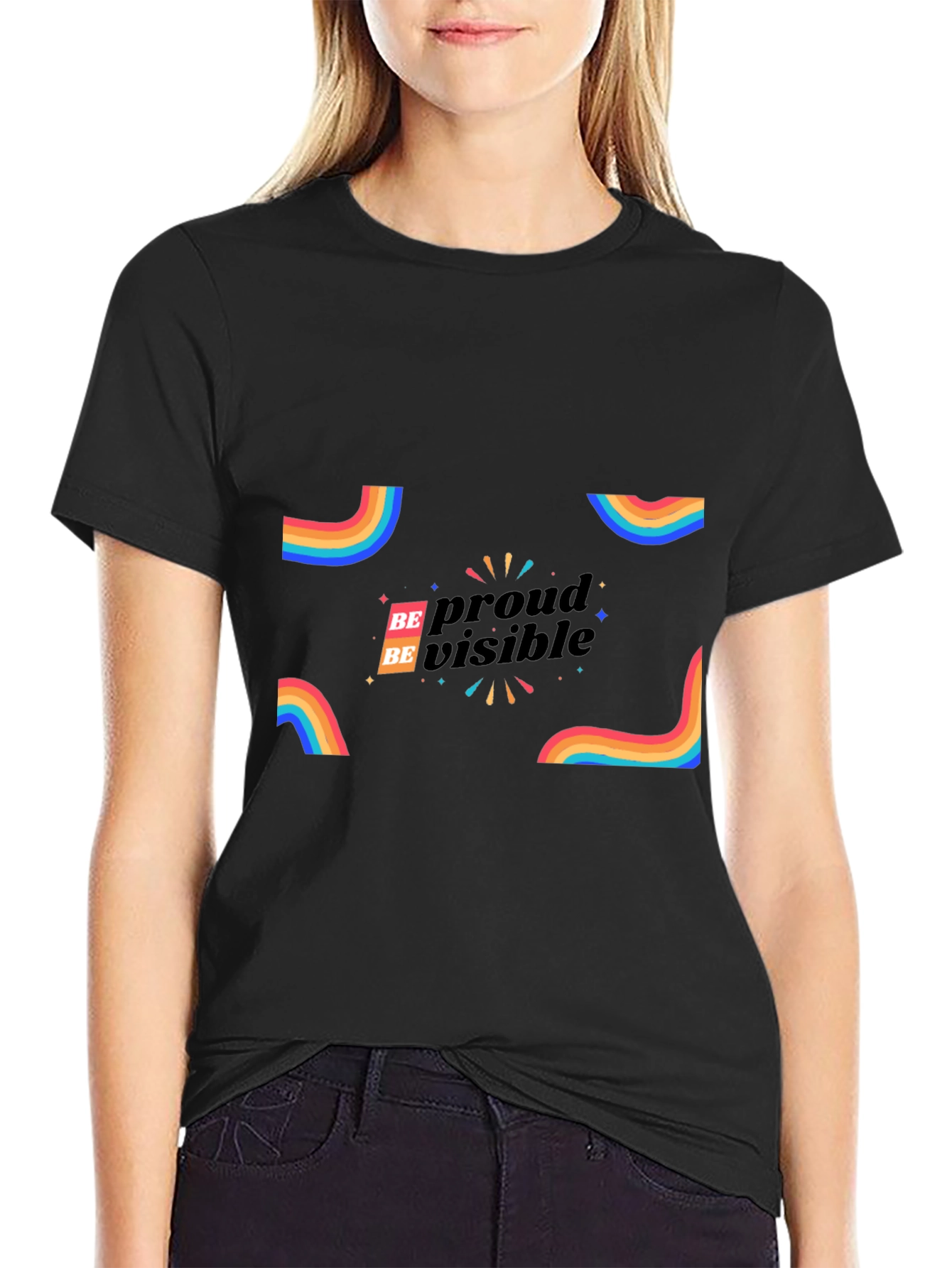 Be Proud Be Visible Graphic Tee - LGBTQ+ Pride