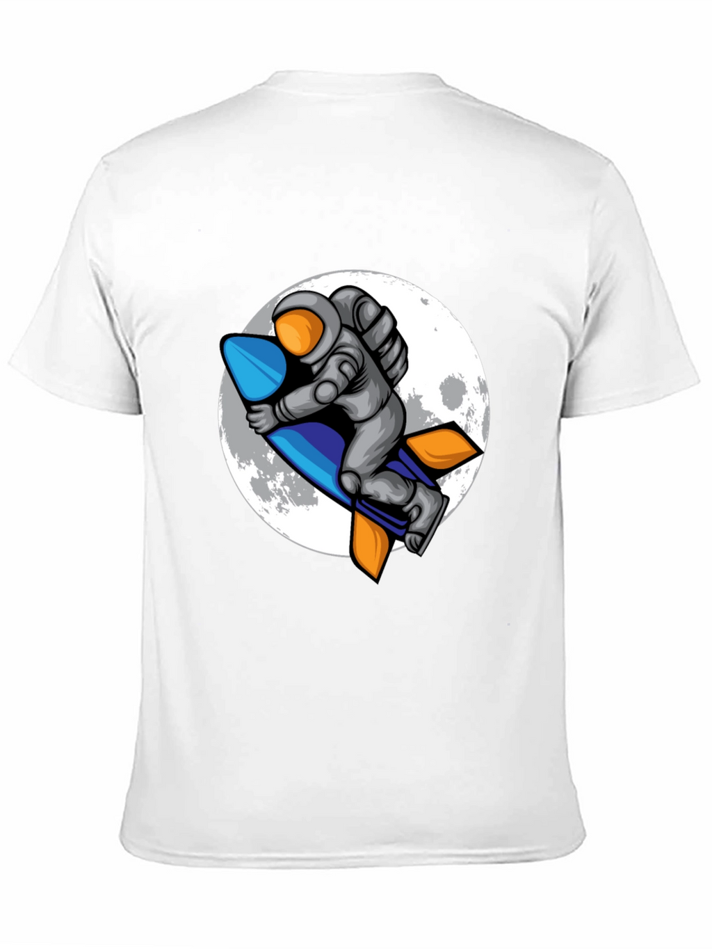 Astronaut Rocket T-Shirt - Moon Adventure Tee