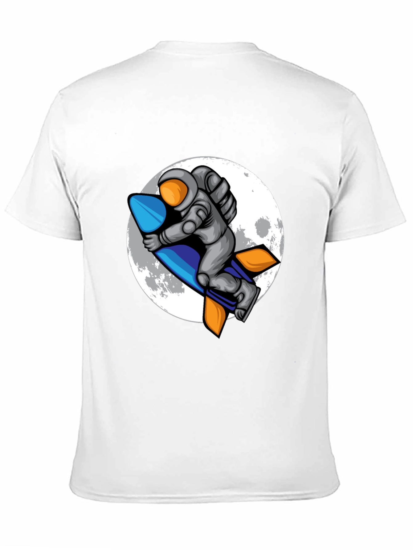 Astronaut Rocket T-Shirt - Moon Adventure Tee